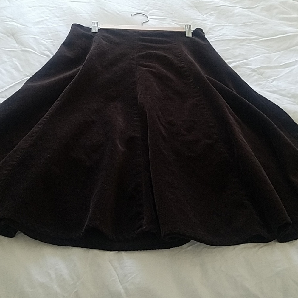 Jones New York Brown Cord Skirt